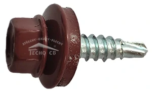 Farmářský šroub Tex 4,8 x 20 mm pozinkovaný barvený / lakovaný