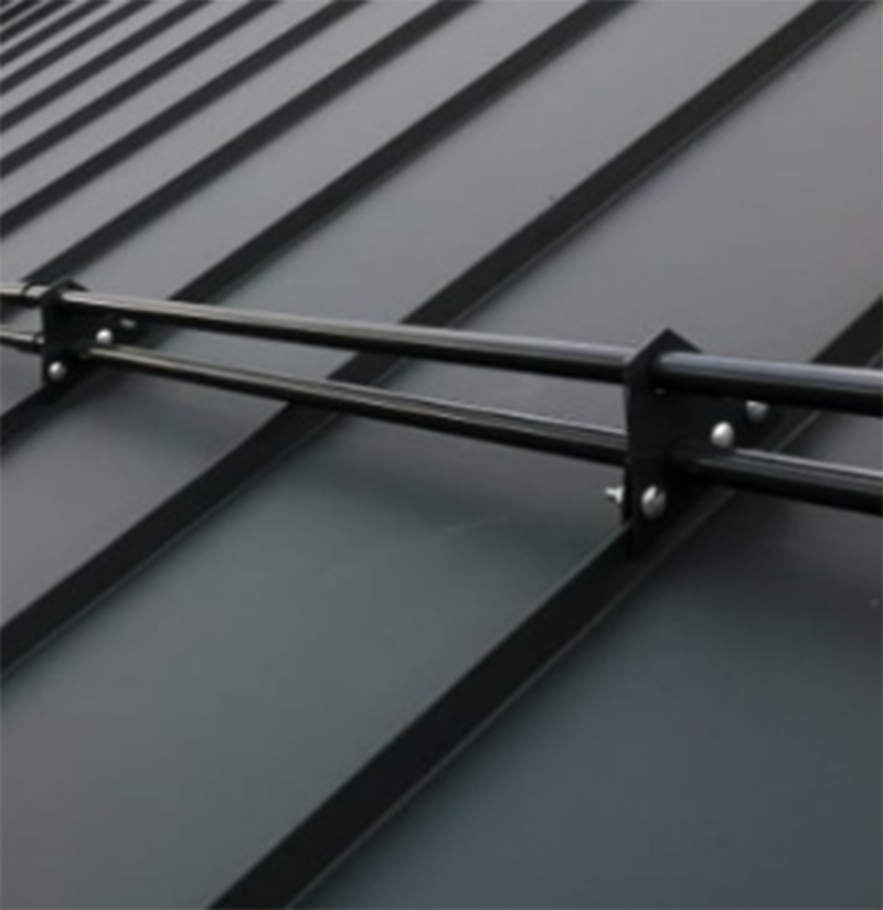 Držák 2 trubkového sněholamu cihlově červená RAL 8004