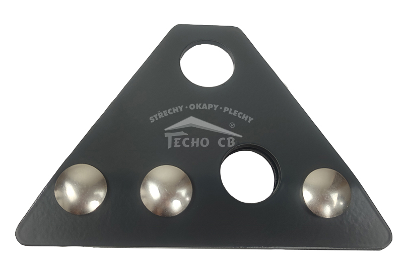 Držák 2 trubkového sněholamu cihlově červená RAL 8004