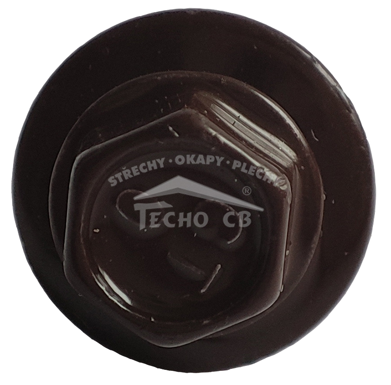 Farmářský šroub Tex 4,8 x 20 mm pozinkovaný barvený / lakovaný červená RAL 3011 20ks